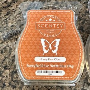 Scentsy Honey Pear Cider Scent Bar - Warm Orange 2
